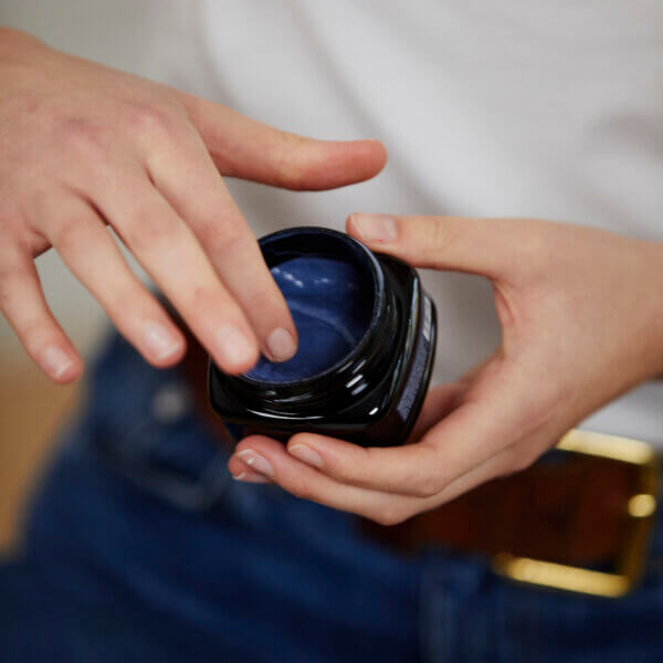 Davines Heart of Glass rich conditioner being applied