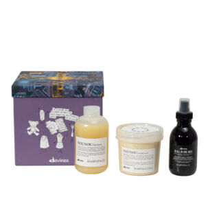 Davines Nounou and Oi all in one milk christmas gift set box 2024 with nounou shampoo, conditioner and all in one milk