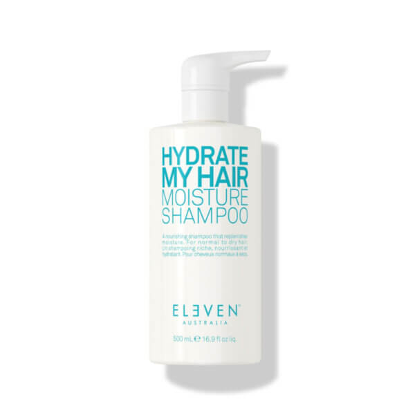 Eleven Australia hydrate my hair moisture shampoo 500ml with integrated pump dispenser