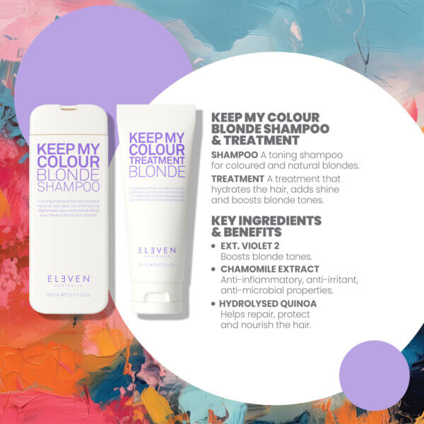 Eleven Australia keep my colour blonde shampoo and conditioner ingredients