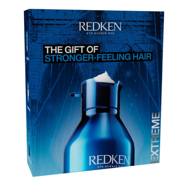 Redken Extreme Christmas Gift Set 2024 with shampoo and conditioner and anti-snap leave in treatment